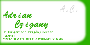 adrian czigany business card